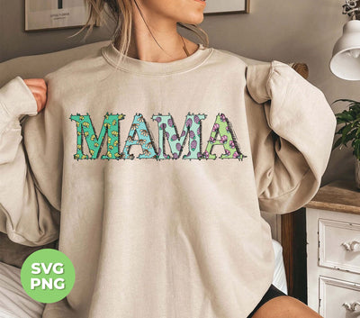 Green Flower Mama, Love Mama, Mother's Day Gift, Digital Files, Png Sublimation