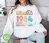 Vintage 1984 Gift, Original Part, 1984 Vintage, Love 1984, Birthday 1984, Limited Edition, Digital Files, Png Sublimation