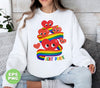 LGBT Pride, Love LGBT, Pride Month, Heart And Rainbow, Digital Files, Png Sublimation