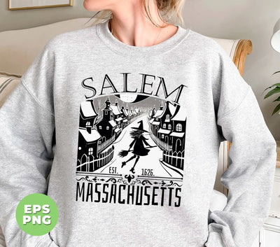 Salem Massachusetts, Witch Lover, Hocus Pocus, Happy Halloween, Salem Gift, Digital Files, Png Sublimation