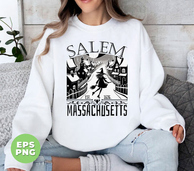 Salem Massachusetts, Witch Lover, Hocus Pocus, Happy Halloween, Salem Gift, Digital Files, Png Sublimation