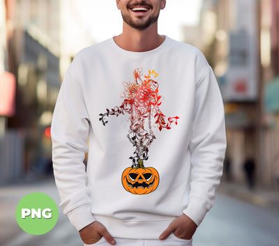 Halloween Gift, Break Free Chains, Funny Skeleton, Stand On The Pumpkin, Digital Files, Png Sublimation