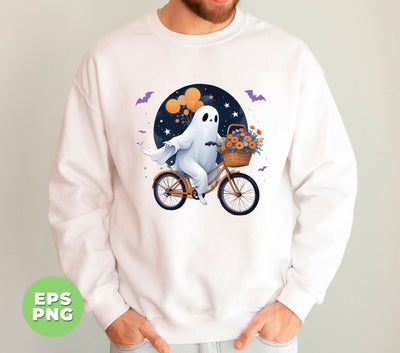 Halloween Ghost, Cute Ghost, Ghost Rider, Ride A Bike, Spooky Season, Happy Halloween, Digital Files, Png Sublimation