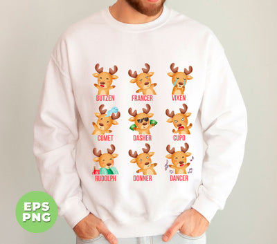 Retro Christmas, Reindeer Rudolph, Groovy Christmas, Merry Vibes, Trendy Xmas, Christian Gift, Digital Files, Png Sublimation