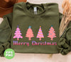 Merry Christmas, Trendy Christmas, Pinky Christmas Tree, Digital Files, Png Sublimation