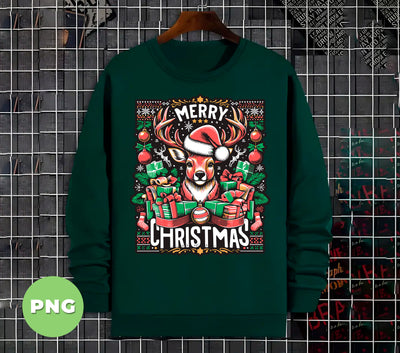 Merry Christmas, Reindeer Xmas, Christmas Pattern, Xmas Ball, Digital Files, Png Sublimation