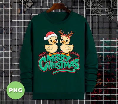 Merry Christmas, Duck Couple, Baby Ducks, Cute Christmas, Digital Files, Png Sublimation