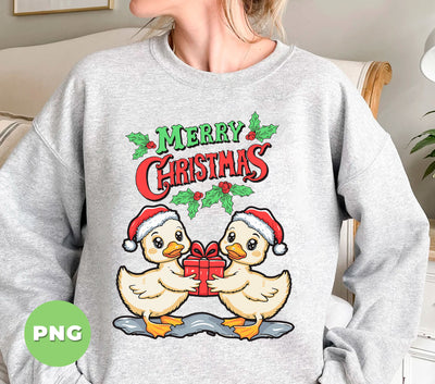 Cute Ducks, Merry Christmas, Trendy Christmas, Funny Baby Goose, Digital Files, Png Sublimation