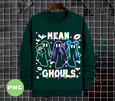 Mean Ghouls, Happy Halloween, Neon Halloween, Cute Boo, Digital Files, Png Sublimation