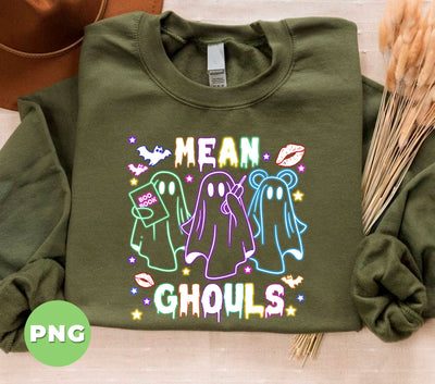 Mean Ghouls, Happy Halloween, Neon Halloween, Cute Boo, Digital Files, Png Sublimation