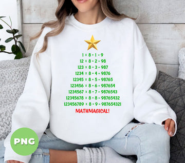 Christmas Tree, Mathmetic Teacher, Mathmagical Teacher, Digital Files, Png Sublimation