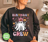 Birthday Crew, Groovy Halloween, Cute Princess Ghost, Svg Files, Png Sublimation