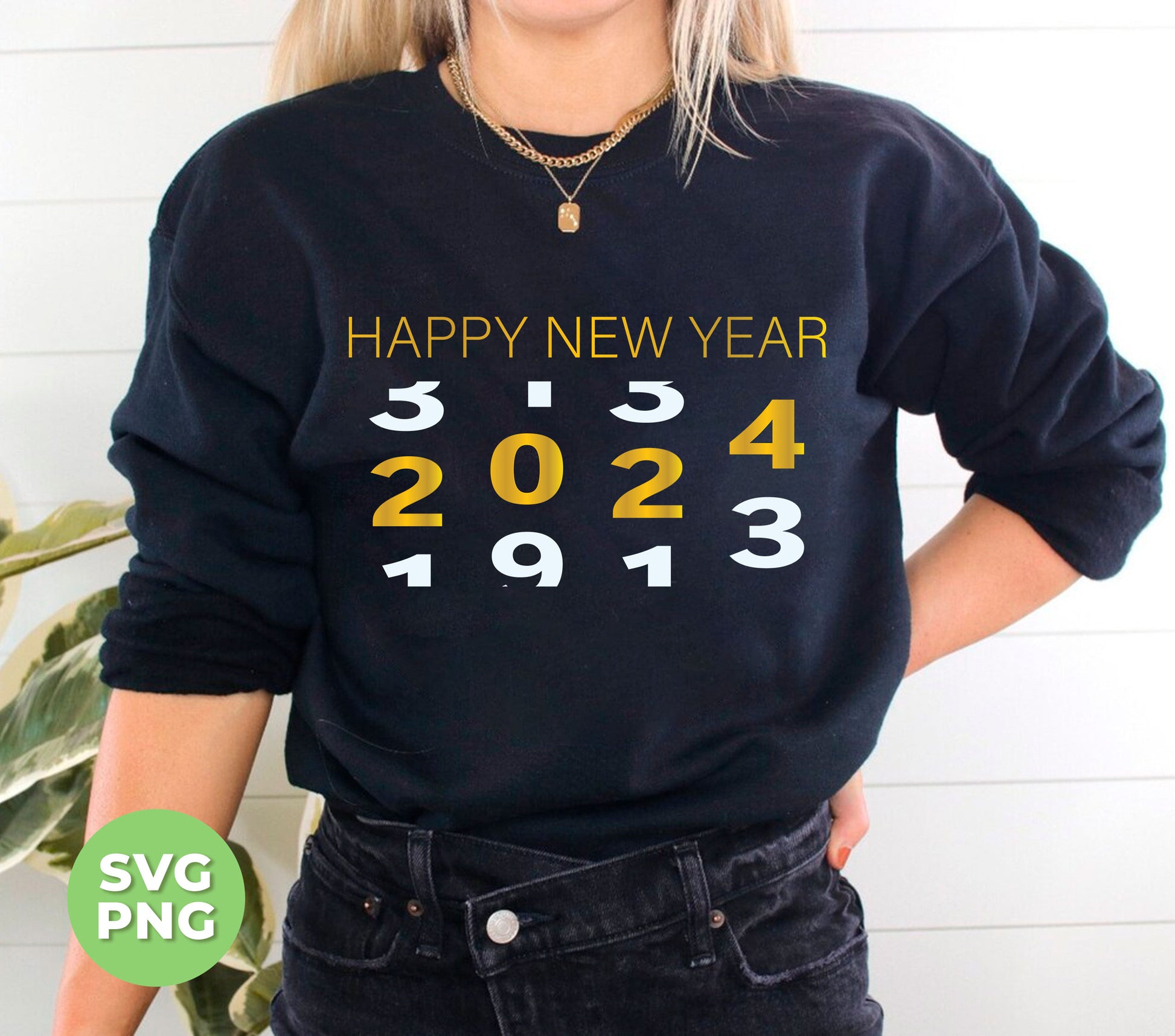 Introducing our "Happy New Year" 2024 bundle, featuring high-quality SVG and PNG files perfect for any New Year's celebration. Add a touch of customization to your decorations and make this upcoming year one to remember. Get ready for a Happy 2024, coming soon!