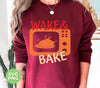 Wake And Bake, Wake Up Turkey, Bake Turkey, Svg Files, Png Sublimation