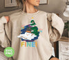 It's Fine, Everything's Fine, Melting Snowman Under Xmas Tree, Svg Files, Png Sublimation