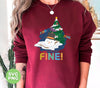 It's Fine, Everything's Fine, Melting Snowman Under Xmas Tree, Svg Files, Png Sublimation