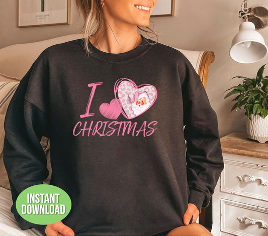 Get ready to spread some Christmas cheer with our I Love Christmas bundle! Featuring adorable designs like Love Santa, My Cute Santa, and more, this bundle includes Svg files and Png sublimation options to add that trendy touch to your holiday decor. Show your love for the season with our Pink Christmas designs, perfect for any festive project.