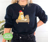 Angry Cat, Christmas Cat, Cat Love Book, Love Cat And Book, Trendy Christmas, PNG For Shirt, Png Sublimation