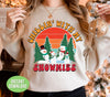 Chillin's With My Snowmies, Retro Snowman, Snowman Family, Trendy Christmas, Png Sublimation