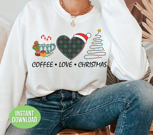 Elevate your Christmas spirit with Love Coffee's festive design! Show off your love for coffee and Christmas with the trendy Png Sublimation print. Makes for the perfect gift and adds joy to any holiday gathering. Hurry and get yours now!