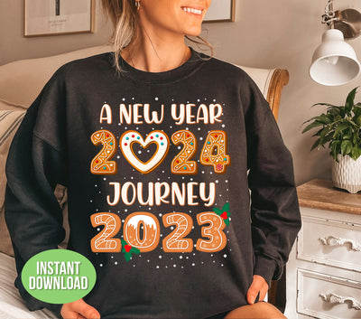 Celebrate the new year with A New Year 2024, Journey 2023, Happy New Year 2024, Png Sublimation. Capture the moment with this sublimation design and create lasting memories. Perfect for printing on various materials, add a touch of joy and excitement to your products.