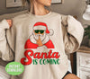 Get ready for the holiday season with Santa Is Coming! This hilarious and festive Png Sublimation features Cool Santa and Funny Santa ready for a Merry Christmas. Spread some cheer with this must-have design for your festive apparel or home decor.