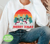 Snowman Family, Retro Christmas, Merry Xmas, Merry Snowman, Trendy Christmas, Png Sublimation