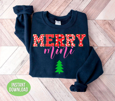 Merry Mini, Merry Christmas, Love Grandma, Trendy Christmas, Png Sublimation