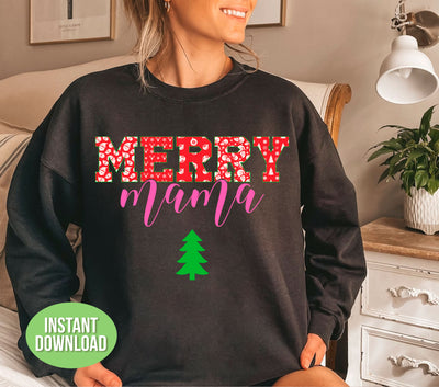 "Mama, spread the holiday cheer with this festive collection featuring Merry Christmas, Trendy Christmas, and Love Mommy designs. Enjoy 100% Png Sublimation for high-quality images. Perfect for the modern mom looking to add some fun to her wardrobe this Christmas season."