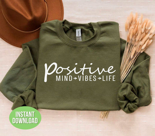 Elevate your mindset with Positive Mind, Positive Vibes, Positive Life, Positive Quote. This Png Sublimation product will help you stay motivated and inspired with its uplifting message. Embrace positivity and see the benefits in your life. Order now and spread positive vibes everywhere you go.