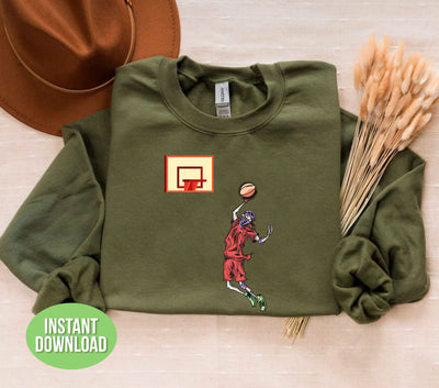 Skeleton Love Basketball, Basketball Lover, Sporty Skeleton, Png Sublimation