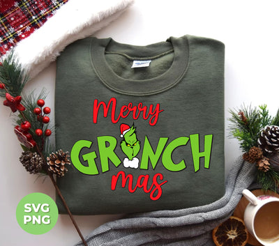 Merry Grinch-mas, Trendy Grinchmas, Grinch Christmas, Digital Files, Png Sublimation