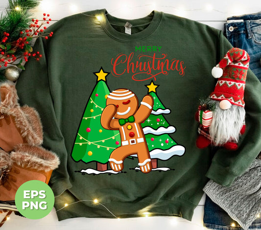 Funny Gingerbread, Dabbing Gingerbread, Funny Christmas, Digital Files, Png Sublimation