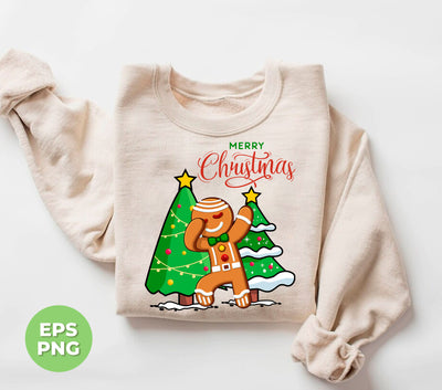 Funny Gingerbread, Dabbing Gingerbread, Funny Christmas, Digital Files, Png Sublimation