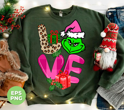 Love Grinch, Pink Grinch, Funny Love Grinch, Trendy Grinch, Digital Files, Png Sublimation