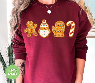 Christmas Cookie, Gingerbread, Snowman Cookie, Digital Files, Png Sublimation