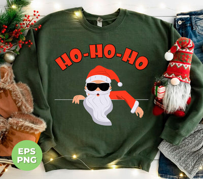 Ho Ho Ho, Funny Santa Claus, Cool Santa, Santa Jump To The House, Digital Files, Png Sublimation