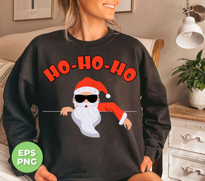 Ho Ho Ho, Funny Santa Claus, Cool Santa, Santa Jump To The House, Digital Files, Png Sublimation