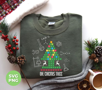 Oh Christmas, Chemis-Tree, Chemical Xmas, Chemical Board, Digital Files, Png Sublimation