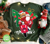 Santa With Angry Dog, Santa Ride Motorbike, Love Christmas, Digital Files, Png Sublimation