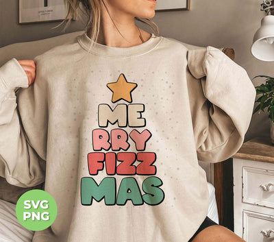 Merry Fizz Mas, Merry Christmas Tree, Cute Fizz Mas, Love Arbonne, Digital Files, Png Sublimation