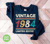 Vintage Birthday, 1984 Birthday, Retro 1984, Retro Birthday, Digital Files, Png Sublimation