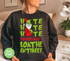 Hate Hate Hate, Double Hate, Loathe Entirely, Angry Grinch, Digital Files, Png Sublimation