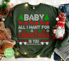 Baby, All I Want For Christmas Is You, Retro Xmas, Love Christmas, Digital Files, Png Sublimation