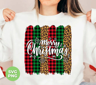 Plaid Pattern, Retro Christmas, Leopard Christmas, Digital Files, Png Sublimation