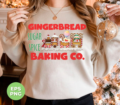 Gingerbread Baking Company, Sugar Spice, Sweet Gingerbread, Digital Files, Png Sublimation