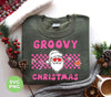 Groovy Christmas, Cool Santa, Pink Groovy Xmas, Digital Files, Png Sublimation