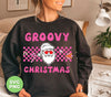 Groovy Christmas, Cool Santa, Pink Groovy Xmas, Digital Files, Png Sublimation