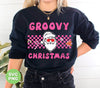 Groovy Christmas, Cool Santa, Pink Groovy Xmas, Digital Files, Png Sublimation