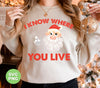 I Know Where You Live, Cute Santa, Santa Claus, Digital Files, Png Sublimation